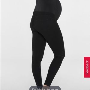 Spanx jean-ish black leggings